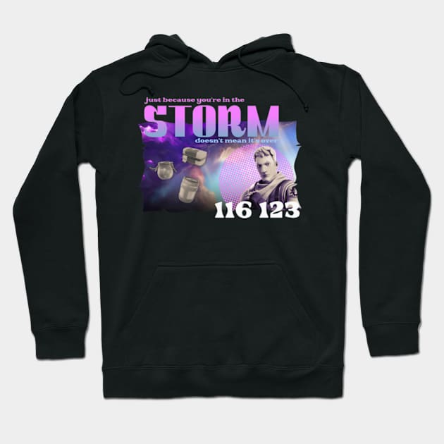 JUST BECAUSE YOU'RE IN THE STORM Hoodie by elithris